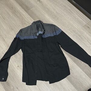 Men's Black and Gray Jacket